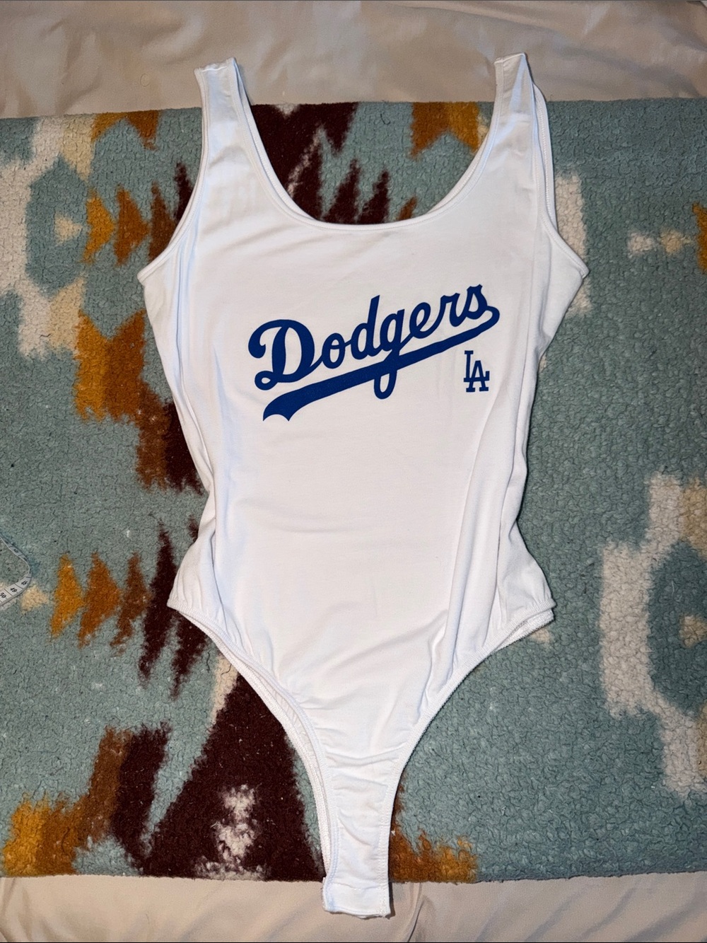Women’s Large NEW no tags LOS ANGELES LA DODGERS BODYSUIT SLEEVELESS TANK